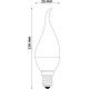 Avide LED Κερί Φλόγα 6.5W E14 Ψυχρό 6400K