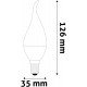 Avide LED Κερί Φλόγα 6.5W E14 Ψυχρό 6400K