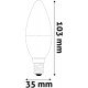 Avide LED Κερί 2.9W E14 Θερμό 3000K Super Υψηλής Φωτεινότητας