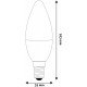 Avide LED Κερί 6.5W E14 Θερμό 3000K Υψηλής Φωτεινότητας