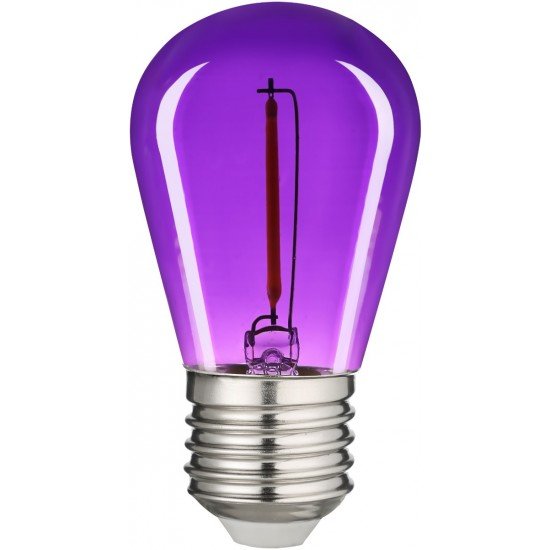 Avide LED Διακοσμητική Λάμπα Filament 1W E27 Μώβ