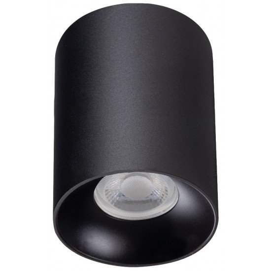 Avide Φωτιστικό Οροφής GU10 Spot Light Στρογγυλό Μαύρο