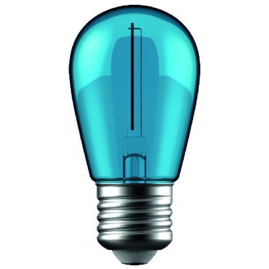 Avide LED Διακοσμητική Λάμπα Filament 1W E27 Μπλέ