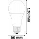 Avide LED Κοινή A60 11W E27 Θερμό 3000K Ντιμαριζόμενο