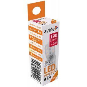Avide LED G9  2.5W 160° Λευκό 4000K Avide LED G9  2.5W 160° Λευκό 4000K