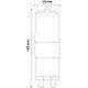 Avide LED G9  2.5W 160° Θερμό 3000K