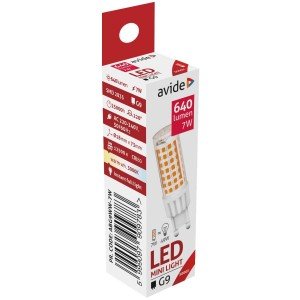 Avide LED G9 7W 220° Θερμό 3000K Avide LED G9 7W 220° Θερμό 3000K
