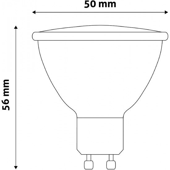 Avide LED Σπότ Αλουμίνιο + Πλαστικό 7W GU10 36° Ψυχρό 6400K Υψηλής Φωτεινότητας