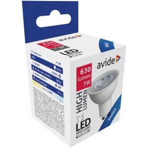 Avide LED Σπότ Αλουμίνιο + Πλαστικό 7W GU10 36° Ψυχρό 6400K Υψηλής Φωτεινότητας Avide LED Σπότ Αλουμίνιο + Πλαστικό 7W GU10 36° Ψυχρό 6400K Υψηλής Φωτεινότητας