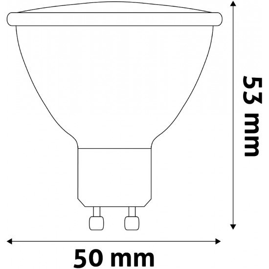 Avide LED Σπότ Αλουμίνιο + Πλαστικό 7W GU10 Θερμό 2700K