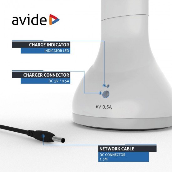 Avide LED Φωτιστικό Γραφείου RGB Mood Light Άσπρο 4W