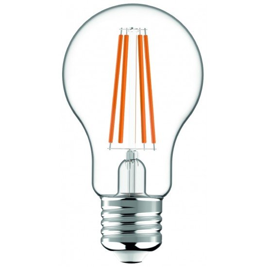 Avide LED Filament Κοινή 6.6W E27 A60 Θερμό 2700K Super Υψηλής Φωτεινότητας