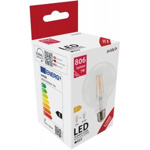 Avide LED Filament Κοινή G95 7W E27 360° Θερμό 2700K Avide LED Filament Κοινή G95 7W E27 360° Θερμό 2700K