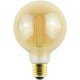 Avide LED Filament Κοινή G95 7W E27 360° Θερμό 2500K Ντιμαριζόμενο/Κεχριμπάρι