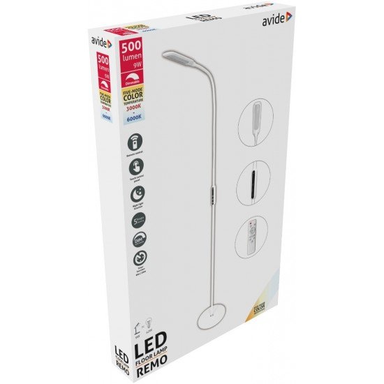 Avide LED Φωτιστικό Δαπέδου Remo 9W CCT Άσπρο