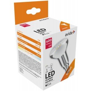 Avide LED Filament R50 4W E14 160° Λευκό 4000K Avide LED Filament R50 4W E14 160° Λευκό 4000K