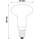 Avide LED Filament R50 4W E14 160° Λευκό 4000K