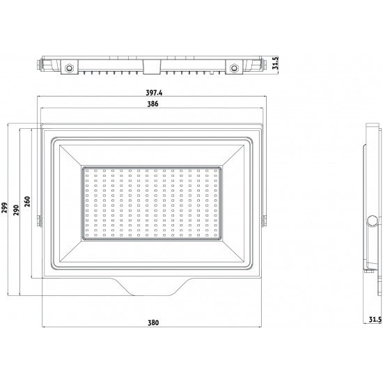 Avide LED Προβολέας Slim SMD 200W Ψυχρό 6400K