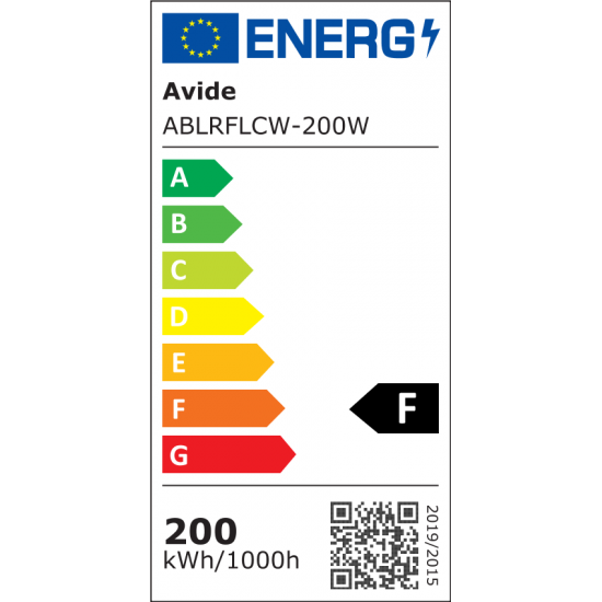Avide LED Προβολέας Slim SMD 200W Ψυχρό 6400K