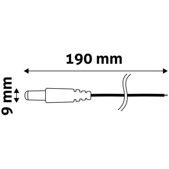 Avide LED Ταινία 12V DC Αρσενικό Βύσμα