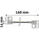 Avide LED Ταινία 12V RGB 4Pin-4Pin Καλώδιο Σύνδεσης με Καπάκι