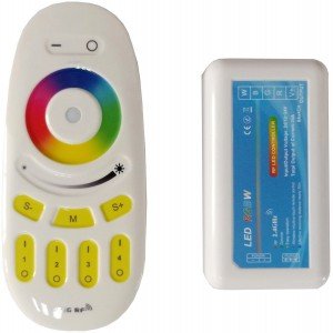 Avide LED Ταινία 12V 288W RGB+W 4 Ζωνών RF Τηλεχειριστήριο Αφής και Ελεγκτής