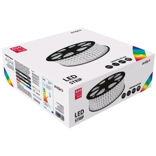 Avide LED Ταινία 220V 14.4W RGB IP67 50m