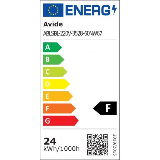 Avide LED Ταινία Blister 220V 4.8W SMD3528 60LED 4000K IP67 5m