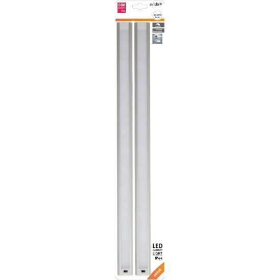 Avide LED Ταινία Cabinet Light 9W SMD2835 4000K IP44 2X60cm  + Αισθητήρας Κίνησης