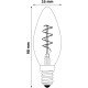 Avide LED Soft Filament Κερί 3W E14 360° Θερμό 2700K