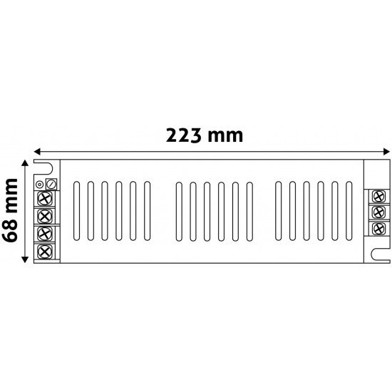 Avide Τροφοδοτικό 12V 250W IP20 Slim