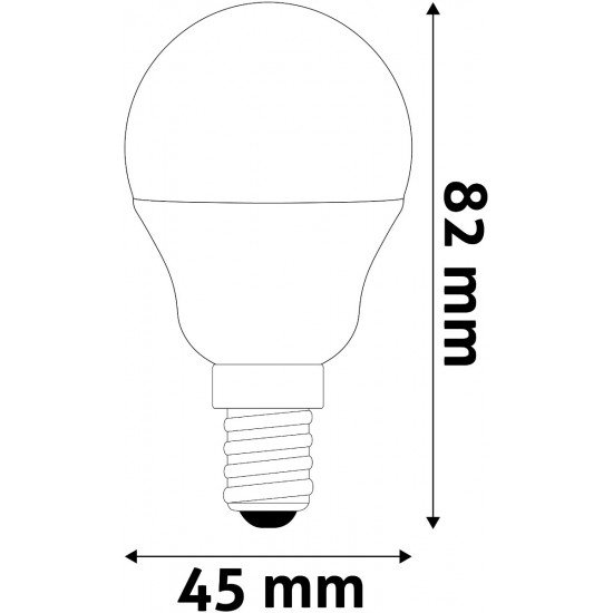 Avide LED Σφαιρική G45 2.9W E14 Θερμό 3000K Super Υψηλής Φωτεινότητας