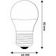 Avide LED Σφαιρική G45 2.5W E27 Ψυχρό 6400K