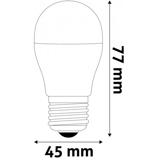 Avide LED Σφαιρική G45 2.9W E27 Θερμό 3000K Super Υψηλής Φωτεινότητας