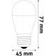 Avide LED Σφαιρική G45 2.9W E27 Θερμό 3000K Super Υψηλής Φωτεινότητας