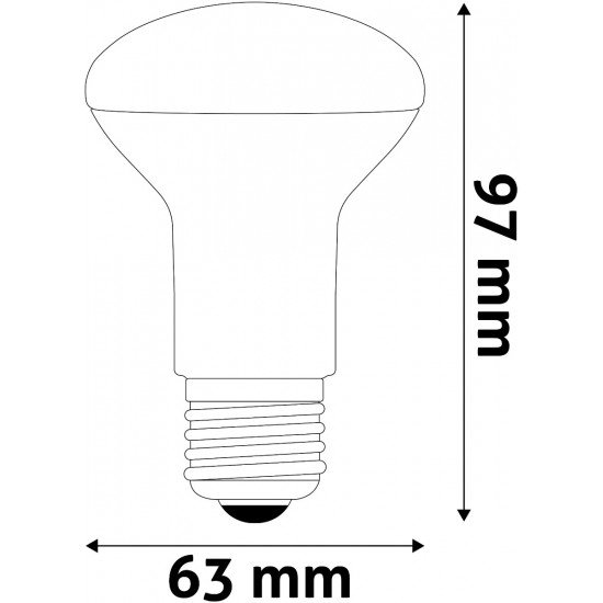 Avide LED R63 8W E27 Λευκό 4000K