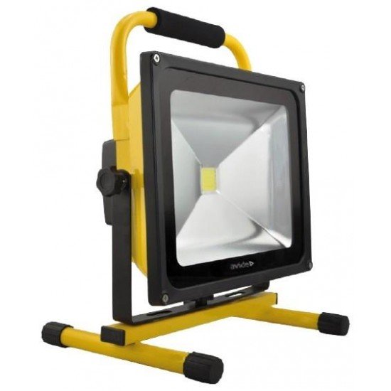 Avide LED Προβολέας Επαναφορτιζόμενος 30W Λευκό 4000K