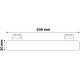 Avide LED Λάμπα Τύπου Linestra 8W 50cm S14s Λευκό 4000K