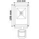 Avide LED Προβολέας COB  20W Ψυχρό 6400K Φωτοκύτταρο