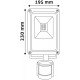 Avide LED Προβολέας COB  30W Ψυχρό 6400K Φωτοκύτταρο