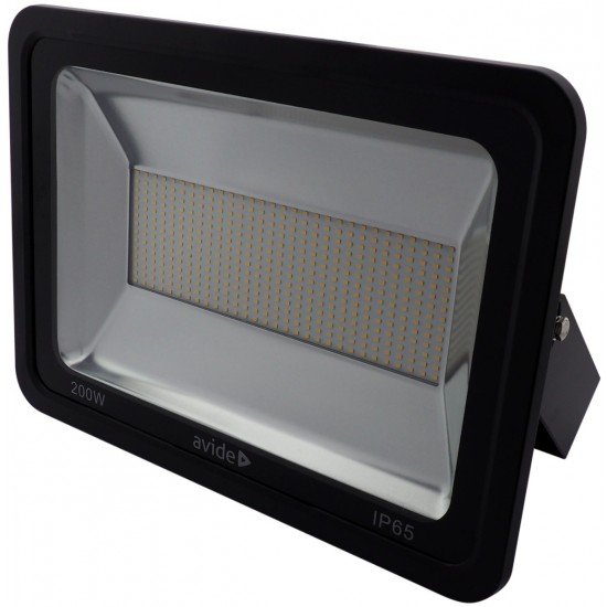 Avide LED Προβολέας Slim SMD 200W Λευκό 4000K