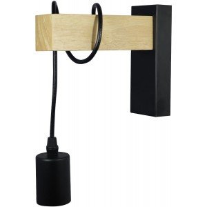 Avide Κρεμαστό Φωτιστικό Τοίχου Madeline 1xE27 Socket Ξύλου/Μαύρο Avide Κρεμαστό Φωτιστικό Τοίχου Madeline 1xE27 Socket Ξύλου/Μαύρο