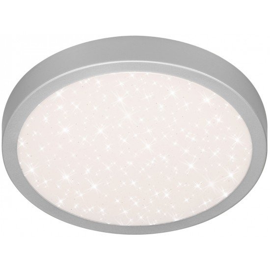 Avide LED Πλαφονιέρα οροφής Pandora V2 Ασημί 24W 380*50mm NW 4000K