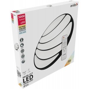 Avide LED Μοντέρνα Πλαφονιέρα Οροφής Helen-CCT 48W με Τηλεχειριστήριο Avide LED Μοντέρνα Πλαφονιέρα Οροφής Helen-CCT 48W με Τηλεχειριστήριο