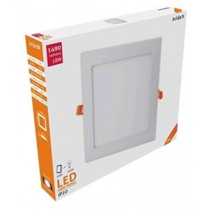 Avide LED Φωτιστικό Οροφής Χωνευτό Τετράγωνο Αλουμίνιο 18W Λευκό 4000K Avide LED Φωτιστικό Οροφής Χωνευτό Τετράγωνο Αλουμίνιο 18W Λευκό 4000K