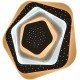 Avide Μοντέρνα Πλαφονιέρα Οροφής Oyster Eliza 76W(38+38) με Τηλεχειριστήριο