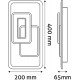 Avide Wall Modern Ceiling Lamp Oyster Brayden with remote control