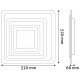 Avide Μοντέρνα Πλαφονιέρα Οροφής LED Nansy-3D 81W