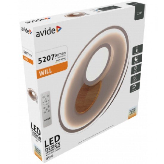 Avide Design Oyster Will 73W Με RF Χειριστήριο