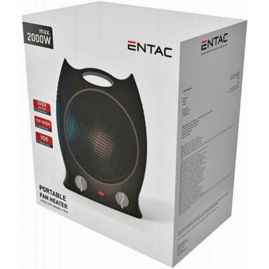 Entac Αερόθερμο Δαπέδου 2000W Μαύρο